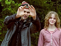 Альфонсо Куарон на съёмках «Гарри Поттера и узника Азкабана»